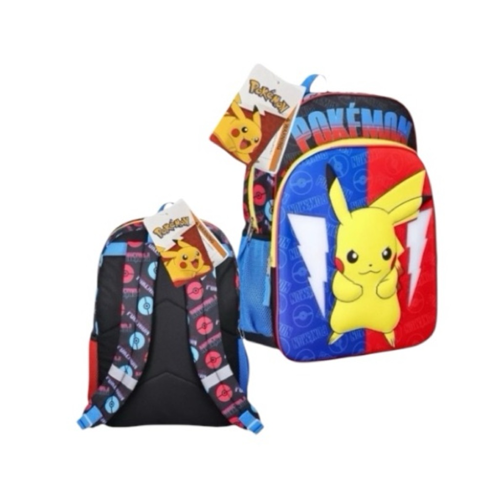Pokemon Pikachu Light Up Backpack - Red, Blue, Yellow